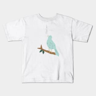 Minimal Bird Design Kids T-Shirt